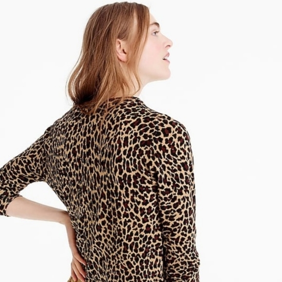 J Crew Tippi Sweater in leopard. Size S - Picture 2 of 9